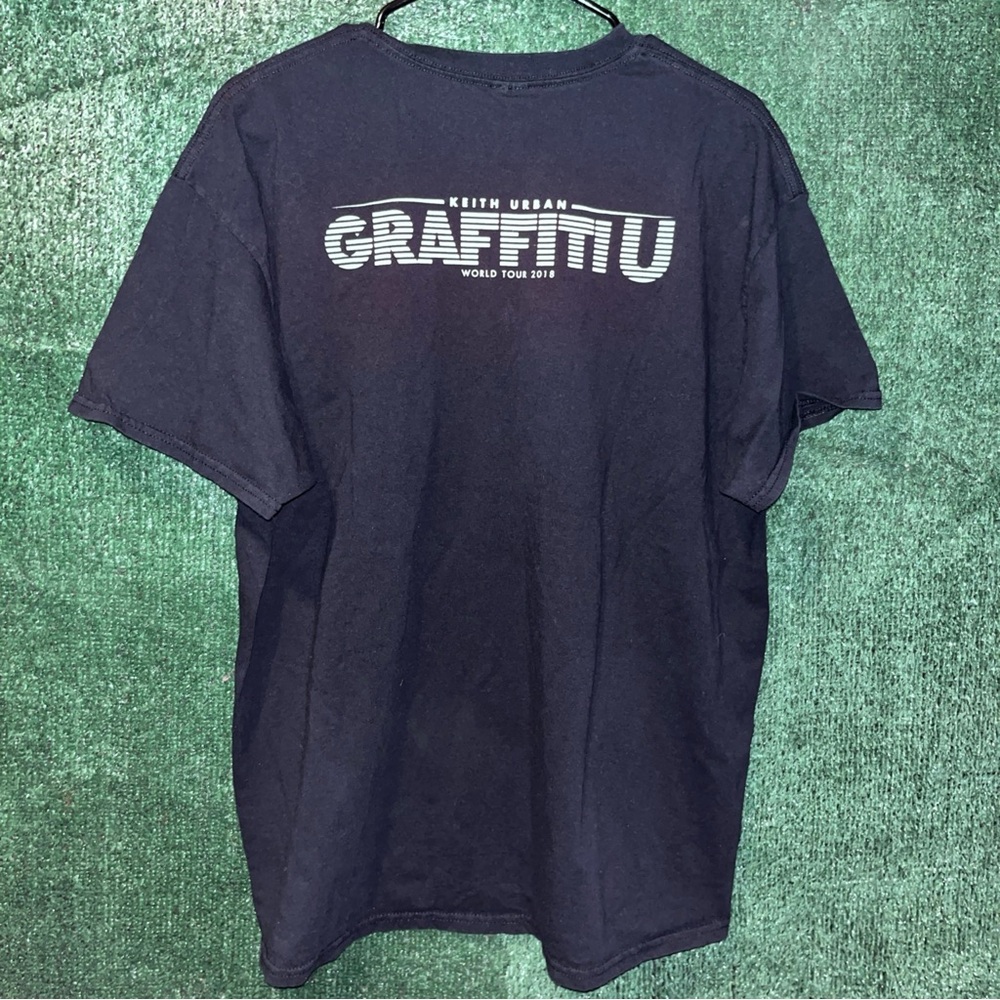 Keith Urban Graffiti U World Tour 2018 Black Shirt XL Gildan tag Country Rock